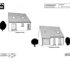 Voilà la perspective réelle de notre futur maison