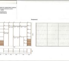 Visuel du dressing de la suite parentale