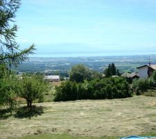Vue depuis le balcon, plein Sud.