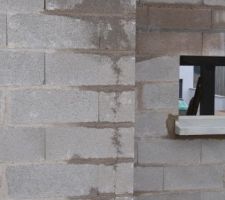 Première surprise, il y a deja une fissure dans les murs...