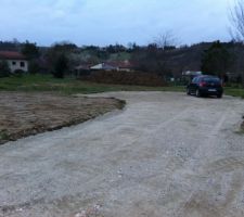 Allée de chantier empierrée (160 m2)