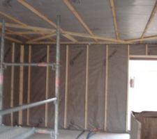 Pare vapeur murs et plafond espace de vie
