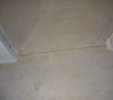 Espace pour dilatation de la chape