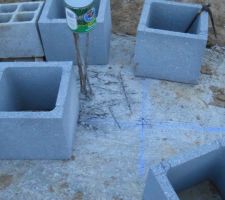 Fondation isol&eacute;e du pilier