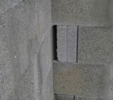 Autre vide dans un parpaing