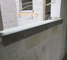 Pose des appuies de fen&ecirc;tre