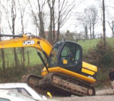 Arriver de la grue le 25 mars