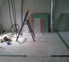 Positionnement rails cloison chambre 1