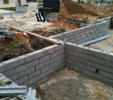 Vue sur le côté nord de la maison