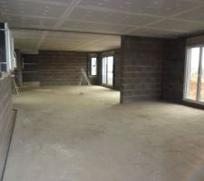 Pose des bandes au plafond