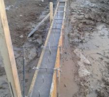 Le vide sanitaire vient d'être coulé