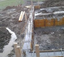 Le vide sanitaire vient d'être coulé