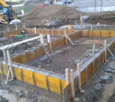 Le vide sanitaire vient d'être coulé