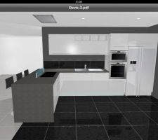 Plan de cuisine définitif par Casa Style sur angers