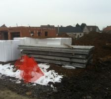 Materiel pour la dalle