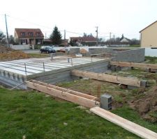 Préparation de la terrasse arrière