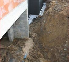 Drainage   étanchéité par mortier hydrofuge