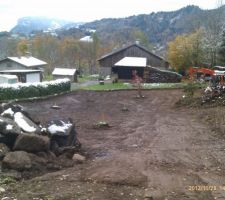 D&eacute;but du terrassement...