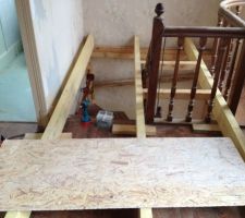 Mise en place de notre plancher fait maison