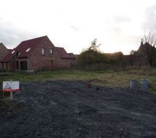 Terrain nettoyé et accès chantier