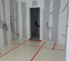 Préparation pour le chauffage au sol