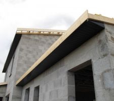 Débords de toit en PVC noir