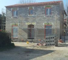 Echaffaudage pour facade.