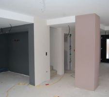 Peinture cuisine d&eacute;gagement entr&eacute;e