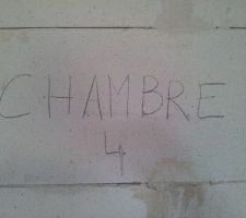 Repérage des pièces pour étape cloisons