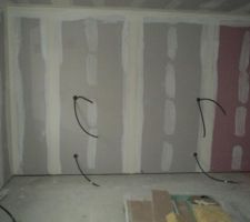 Notre future chambre on voit bien o&ugrave; sera notre lit !