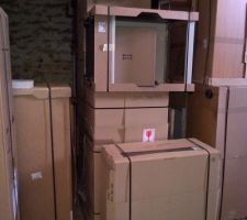 La cuisine avant enl&egrave;vement &agrave; l'entrep&ocirc;t