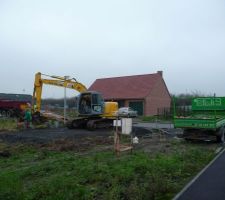 Arrivée de la grue