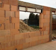 Coffrage fenetre panoramique coté jardin