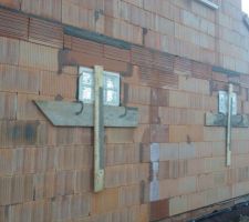 Installation brique de verre garage