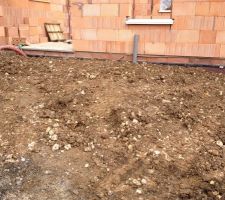 Terrasement a l'avant de la maison