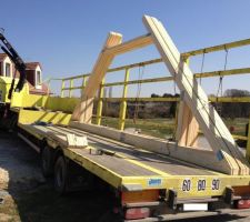 Notre charpente es arrivée!!!!