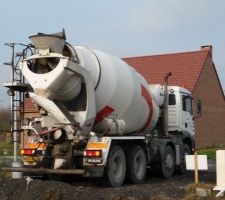 Arrivée de la betonniere
