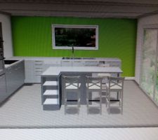 Plan de la future cuisine