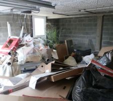 Apres 3 mois de travaux ca donne ca en dechets