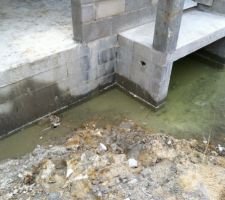 Seuil d'entrée et inondation du vide sanitaire