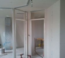 Cloisons des chambres de l'étage