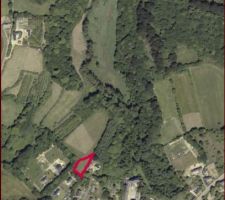 Source G&eacute;oPortail - Vue a&eacute;rienne du terrain