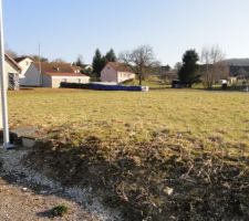 Vue sur notre terrain