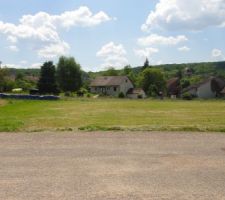 Vue sur notre terrain