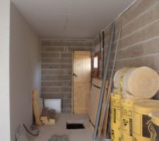 Buanderie / cellier vu du garage