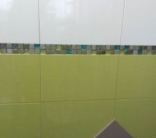 Salle de bain du haut, le taupe c'est pour le sol.