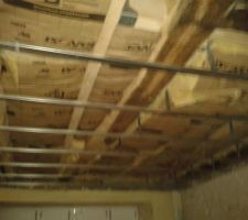 Au dessus du garage ça a aussi avancé