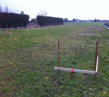 Ici on peut voir une "chaise" qui sert &agrave; indiquer l'emplacement de la maison aux entreprises qui travailleront.