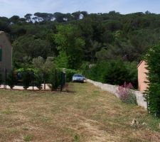 Vue du chemin d'entrée