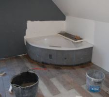 SDB, habillage de la baignoire